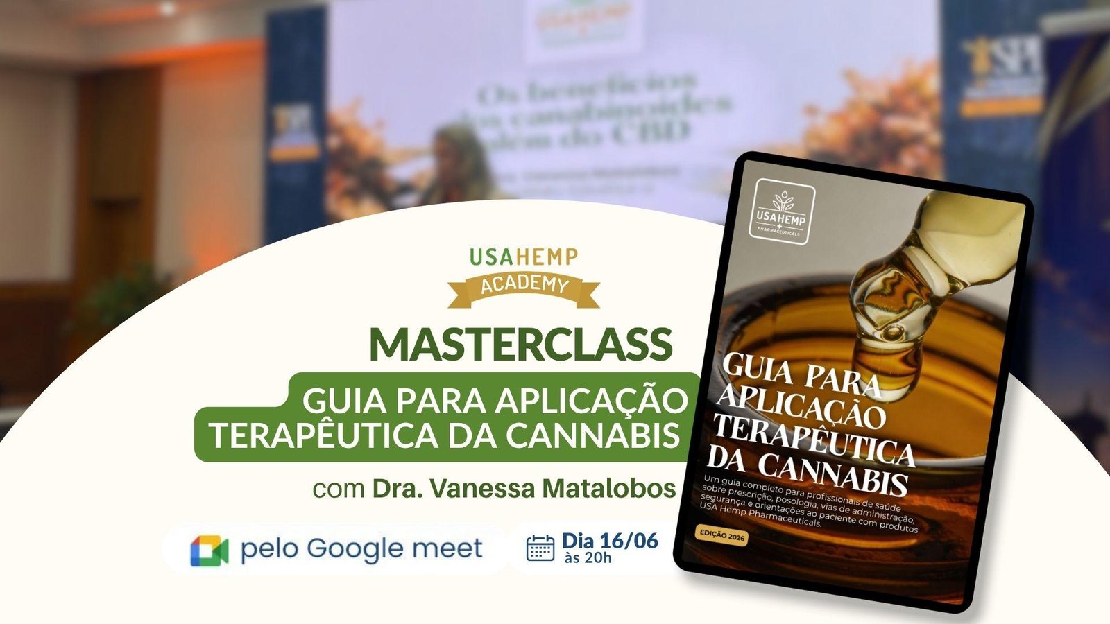 Masterclass da USA Hemp Pharmaceuticals abordará prática clínica, prescrição e aplicações terapêuticas da Cannabis medicinal
